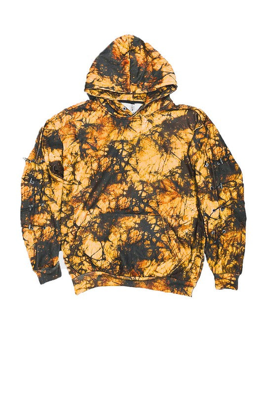 TYE DYE Sleeve TOGGLE HOODIE EN SWEET SET