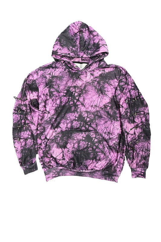 TYE DYE Sleeve TOGGLE HOODIE EN SWEET SET