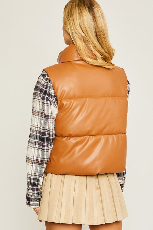 PU opgestopte vest