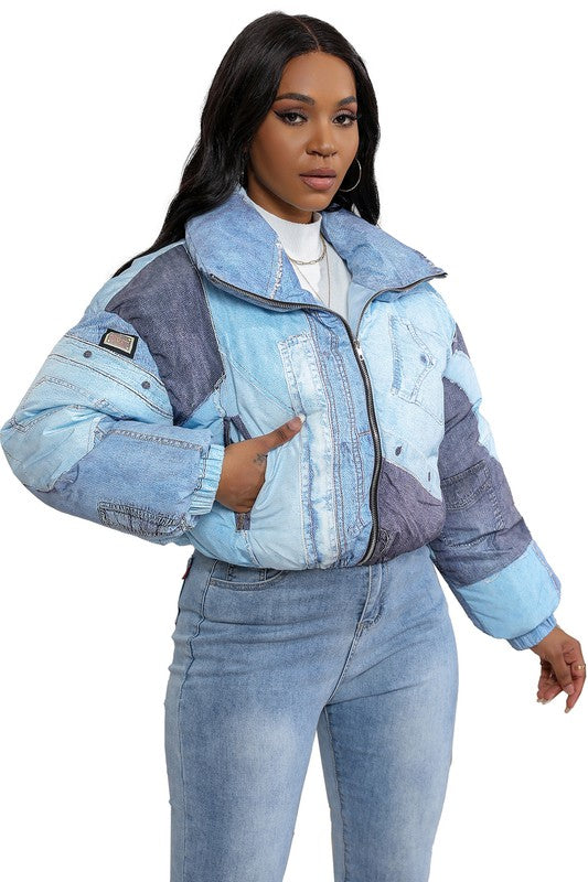 VESTE DOUDOUNE À LA MODE SEXY