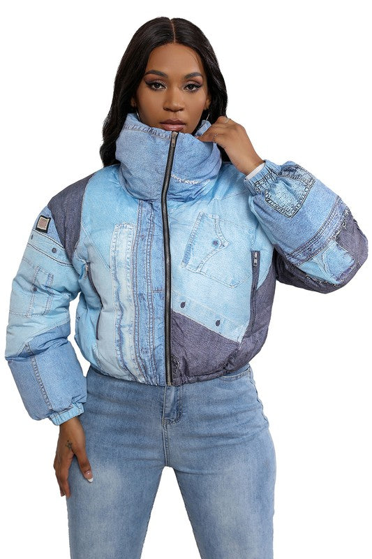 VESTE DOUDOUNE À LA MODE SEXY