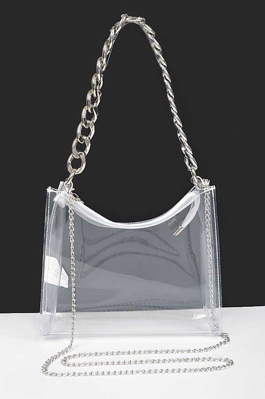 Chunky ketting deursigtige deursigtige stadionsak