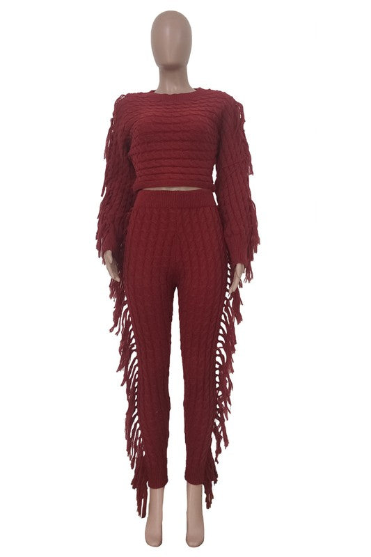 ENSEMBLE PULL-PANTALON 2 PIÈCES FASHUON POUR FEMMES