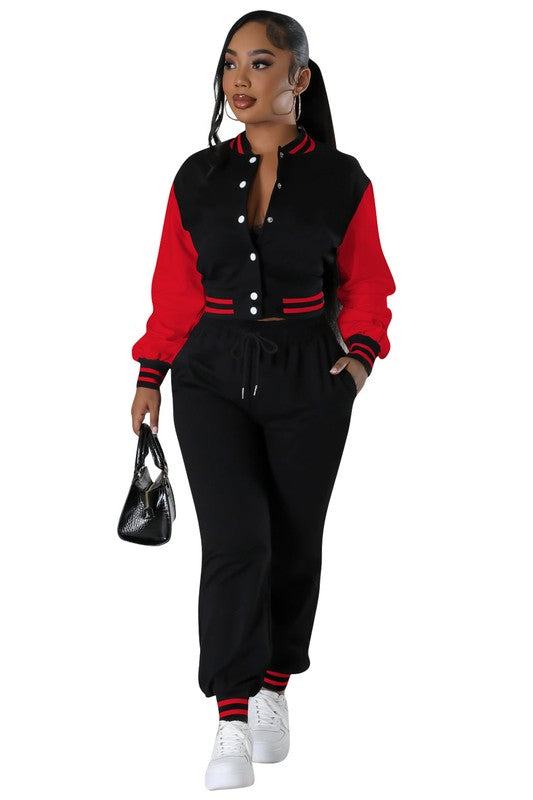 ENSEMBLE PANTALON DEUX PIÈCES MODE FEMME
