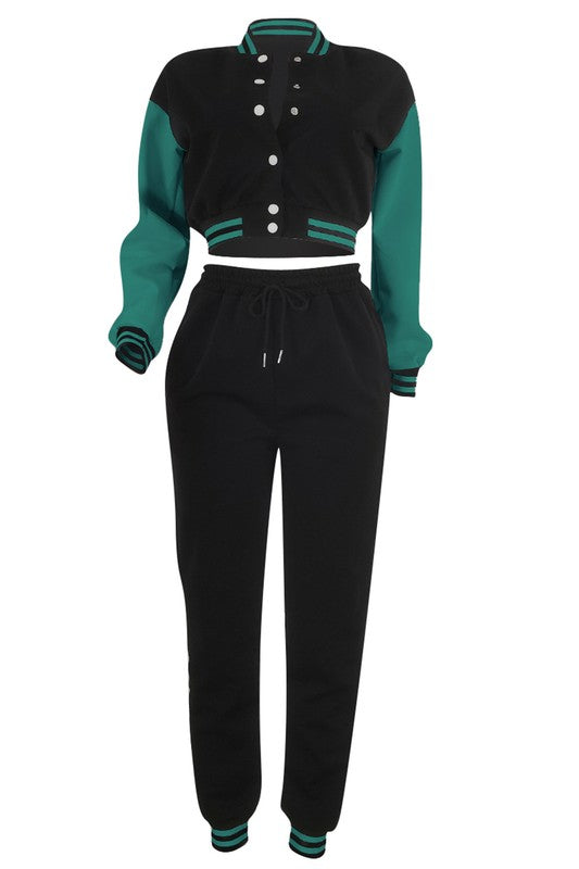 ENSEMBLE PANTALON DEUX PIÈCES MODE FEMME