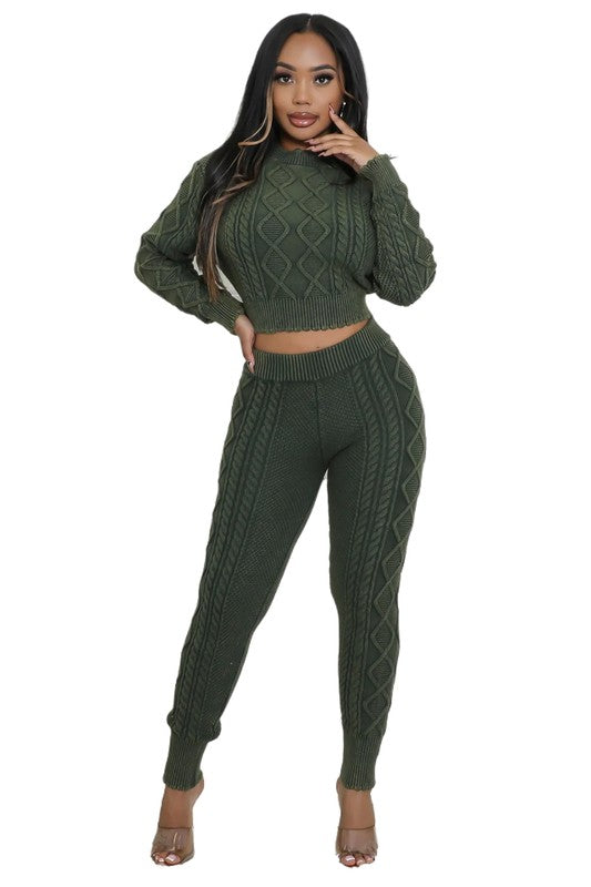 ENSEMBLE PULL-PANTALON 2 PIÈCES MODE FEMME