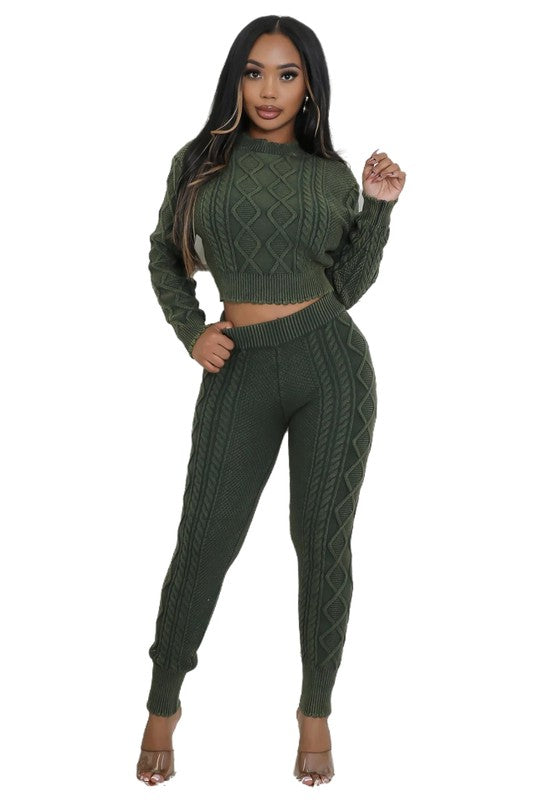ENSEMBLE PULL-PANTALON 2 PIÈCES MODE FEMME