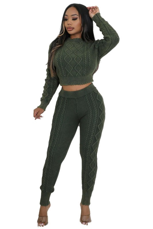 ENSEMBLE PULL-PANTALON 2 PIÈCES MODE FEMME