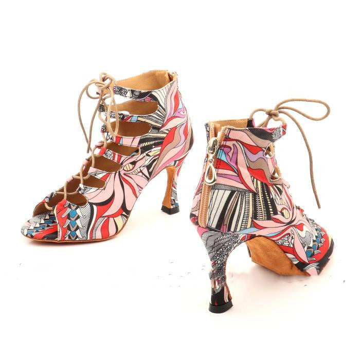 Chaussures de danse latine à talons hauts pour femmes