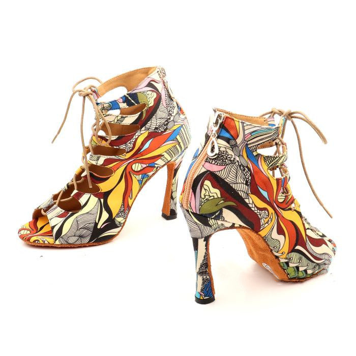 Chaussures de danse latine à talons hauts pour femmes