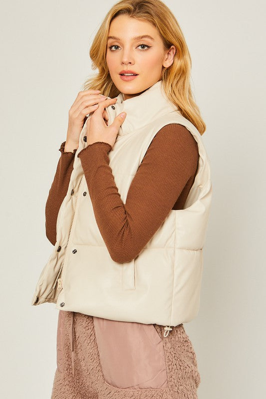 PU opgestopte vest