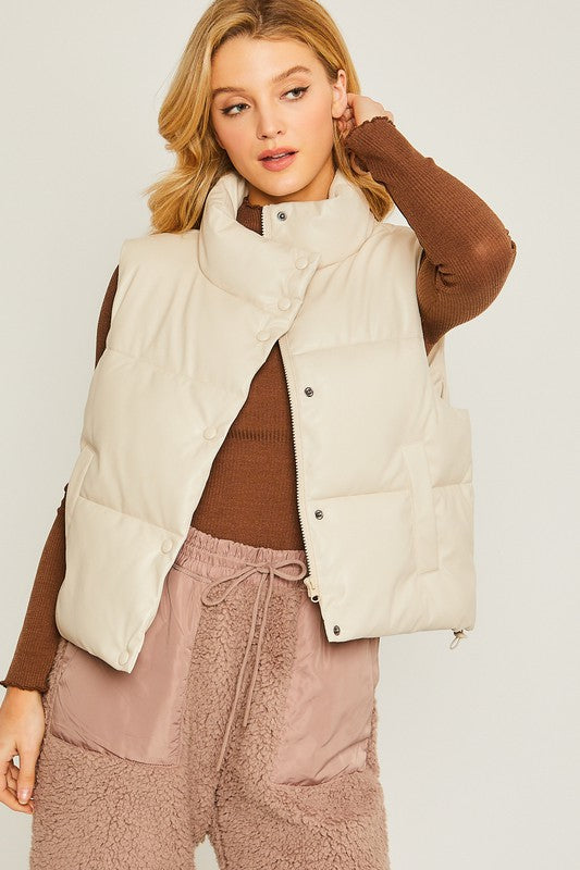 PU opgestopte vest