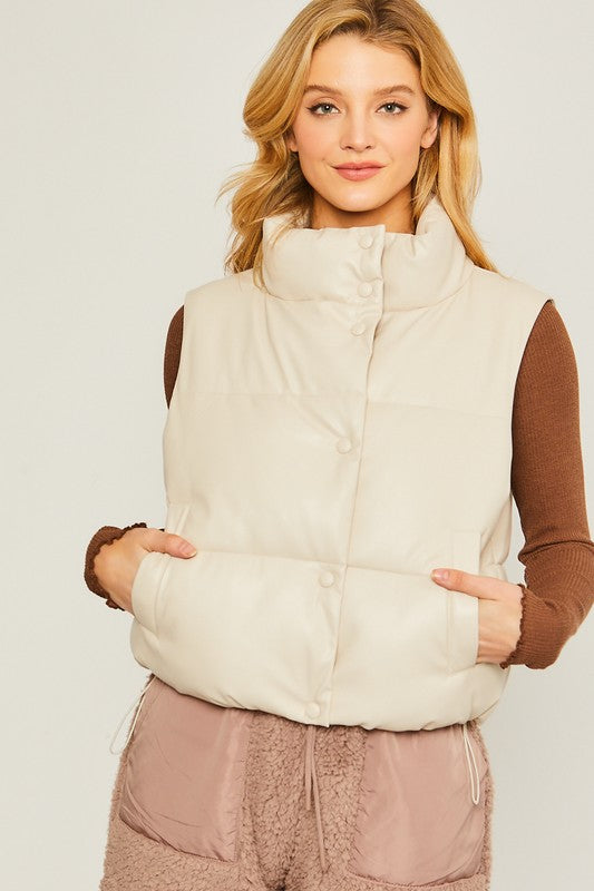 PU opgestopte vest