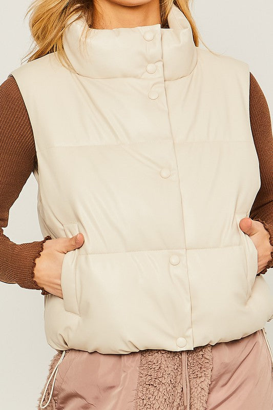 PU opgestopte vest