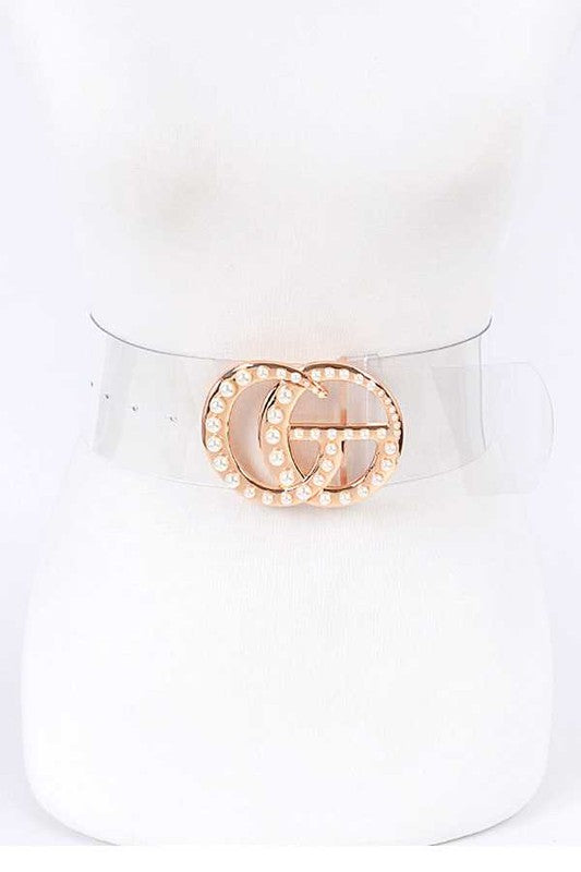 Pearl Accent CG Logo duidelike deursigtige gordel