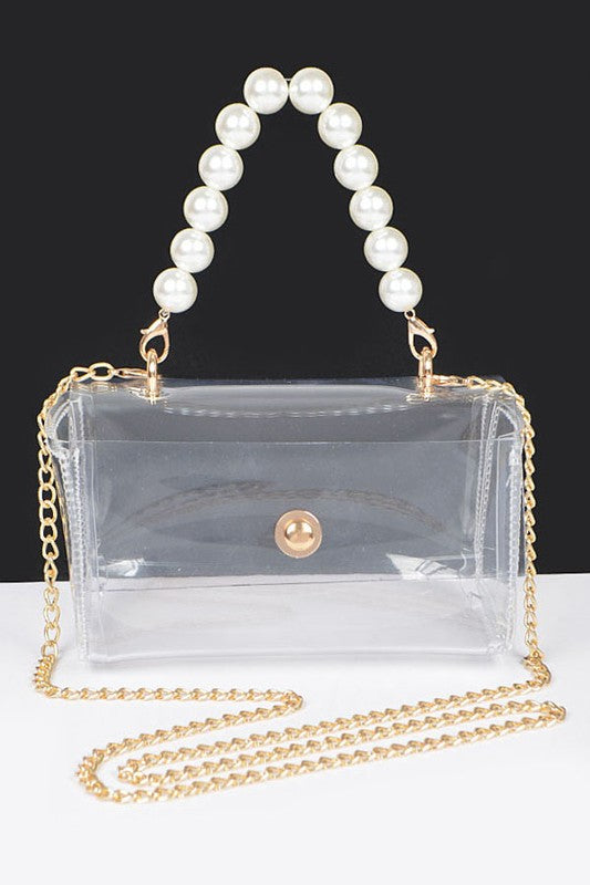 Pearl Handle Convertible Stadium Deursigtige sak