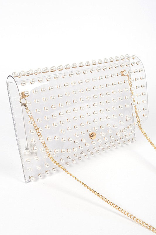 Pearl Studs Convertible Envelope Stadium Sak