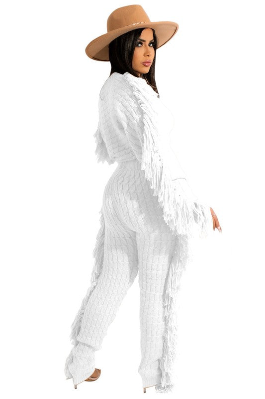 ENSEMBLE PULL-PANTALON 2 PIÈCES FASHUON POUR FEMMES