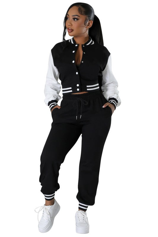 ENSEMBLE PANTALON DEUX PIÈCES MODE FEMME