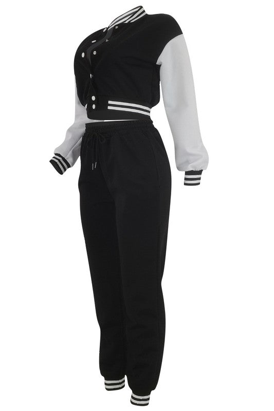 ENSEMBLE PANTALON DEUX PIÈCES MODE FEMME