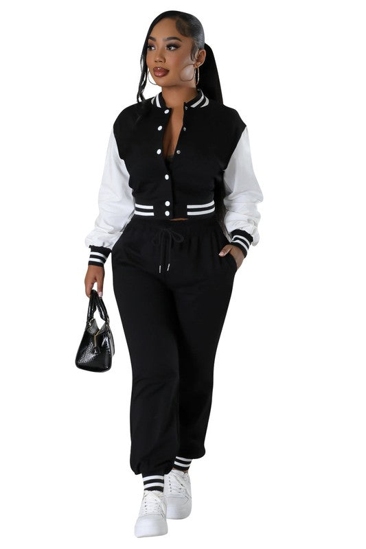 ENSEMBLE PANTALON DEUX PIÈCES MODE FEMME