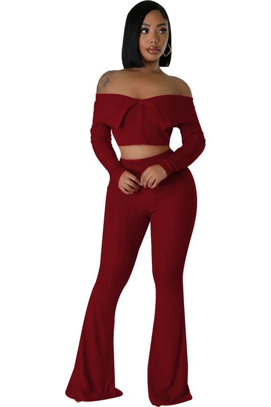 ENSEMBLE PANTALON DEUX PIÈCES MODE FEMME