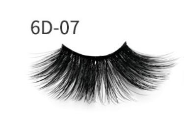 Nethong 25 mm nerts vals oog wimpers 6D drie-dimensionele morsige kruis-oog wimpers Europa en die Verenigde State oorgrens vir wimpers